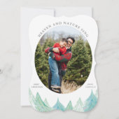 天国と自然シンホリデーフォトカードイングレー カード (正面)