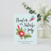 天国と自然歌 | クリスマスポストカード (スタンド正面)