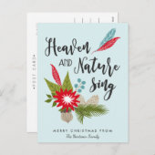 天国と自然歌 | クリスマスポストカード (正面/裏面)