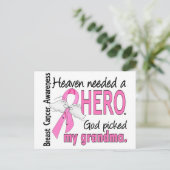 天国にはヒーローおばあちゃんの乳がんが必要だった ポストカード (スタンド正面)