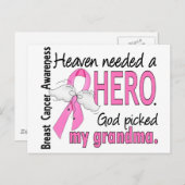 天国にはヒーローおばあちゃんの乳がんが必要だった ポストカード (正面/裏面)