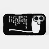 天国にはビールがない iPhone 16ケース (裏面横)