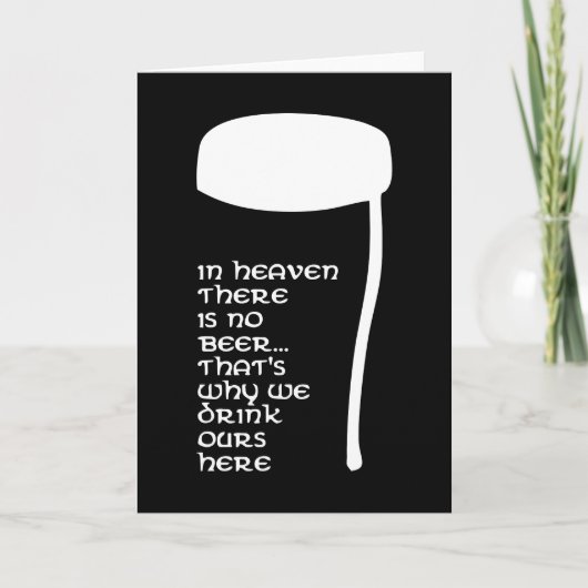 天国にはビールはない カード (正面)