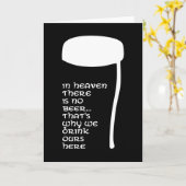 天国にはビールはない カード (黄色い花)