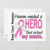 天国には英雄のいとこの乳がんが必要だった ポストカード (正面/裏面)