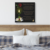 天国にバラが咲く 12x12 キャンバスプリント (インサイチュ (寝室))