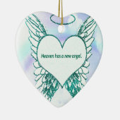 天国に新しい天使があります セラミックオーナメント (右)