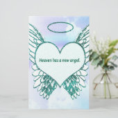 天国に新しい天使があります 便箋 (スタンド正面)