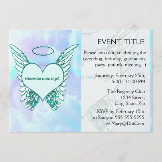 天国に新しい天使があります 招待状