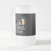 天国に行飲く フロストグラスビールジョッキ (正面左)