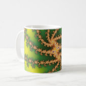 天国のねじれ-フラクタルのマグ コーヒーマグカップ (正面左)