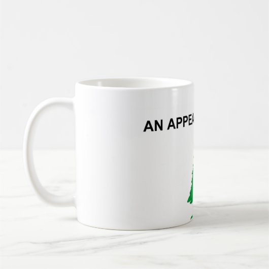 天国のアメリカ革命の旗への懇願 コーヒーマグカップ (左)