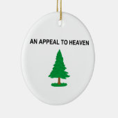 天国のアメリカ革命の旗への懇願 セラミックオーナメント (右)