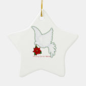 天国のオーナメントの恋しく思うこと セラミックオーナメント (正面)