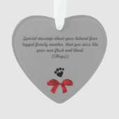 天国のオーナメントの-2味方されたメリークリスマスをかわいがって下さい オーナメント (裏面)