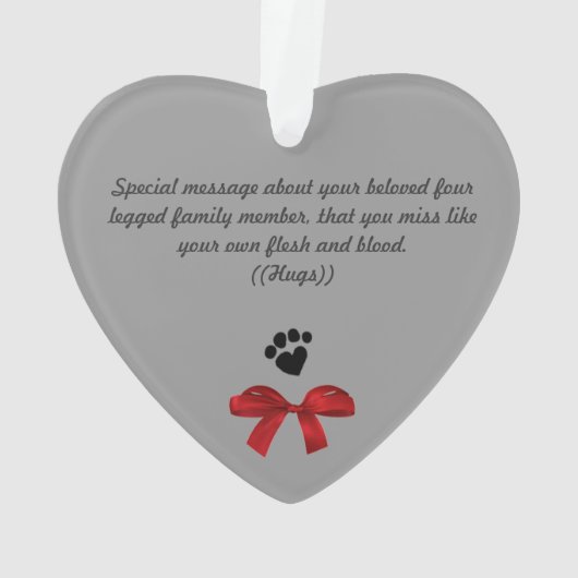 天国のオーナメントの-2味方されたメリークリスマスをかわいがって下さい オーナメント (裏面)