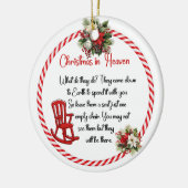 天国のクリスマス彼らは何をする? セラミックオーナメント (左)