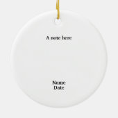 天国のクリスマス彼らは何をする? セラミックオーナメント (裏面)