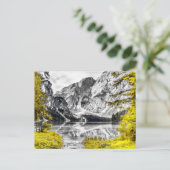 天国のゲート：カラーの黄色いスプラッシュ ポストカード (スタンド正面)