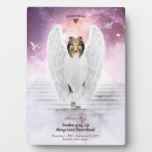 天国のサブル・コリーの天使 - ペットの思い出の写真 フォトプラーク (正面)