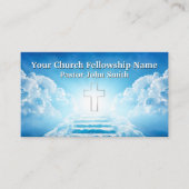 天国のステップクロス教会の牧師の名刺 名刺 (正面)