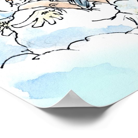 天国のソーシャルメディおもしろいア ポスター (角)