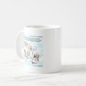 天国のソーシャルメディアが面白い コーヒーマグカップ (正面左)