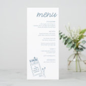 天国のディナー結婚メニューで作ったマッチ メニュー (スタンド正面)