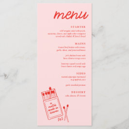 天国のディナー結婚メニューで作ったマッチ メニュー