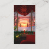 天国のデイスプリングクリスマスブックマーク 名刺 (裏面)