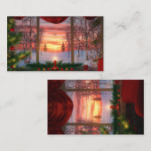 天国のデイスプリングクリスマスブックマーク 名刺 (正面/裏面)