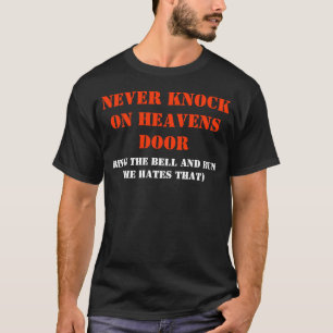 天国のドアのカッコいいのファッションの服装のノック Tシャツ