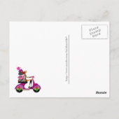 天国のハンドバッグクリスマスファッションゼブラ財布 ポストカード (裏面)