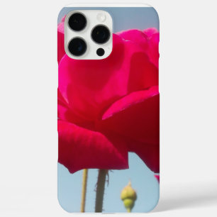天国のバラ 青空に映える美しい赤い花 iPhone 16 PRO MAXケース