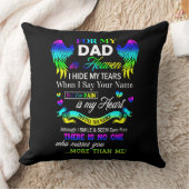 天国のパパに涙の日を隠す クッション (ブランケット)