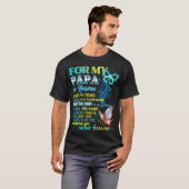 天国のパパは涙を隠す Tシャツ (正面フル)