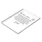 天国のパパへの手紙  ノートブック (左側)