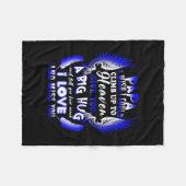 『天国のパパ』 恋しく思 フリースブランケット (正面(横))