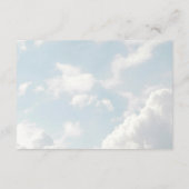 天国のピース赤ちゃんシャワーおむつラッフル エンクロージャーカード (裏面)