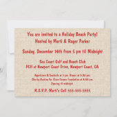 天国のフラホリデー ハワイアンフラガール 招待状 (裏面)