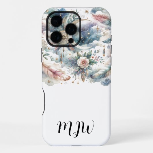 天国のボヘミアン フェザー iPhone / iPad カバー (裏面)