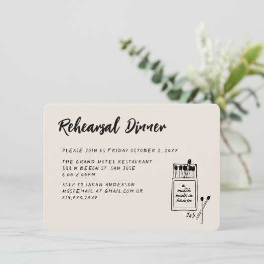 天国のリハ結婚ーサルディナーで作られた試合 エンクロージャーカード (スタンド正面)