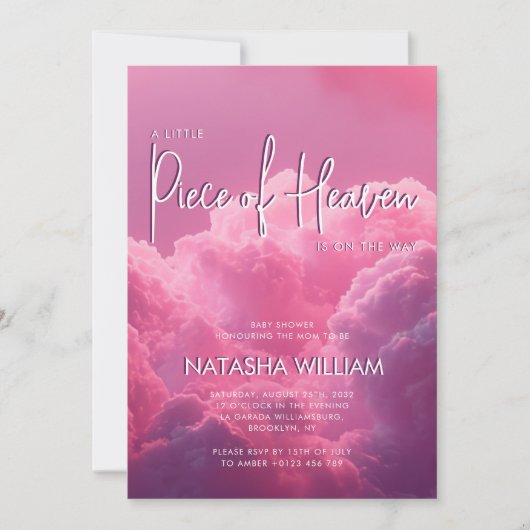 天国の一部はDreamy Magazineに行く 招待状 (正面)