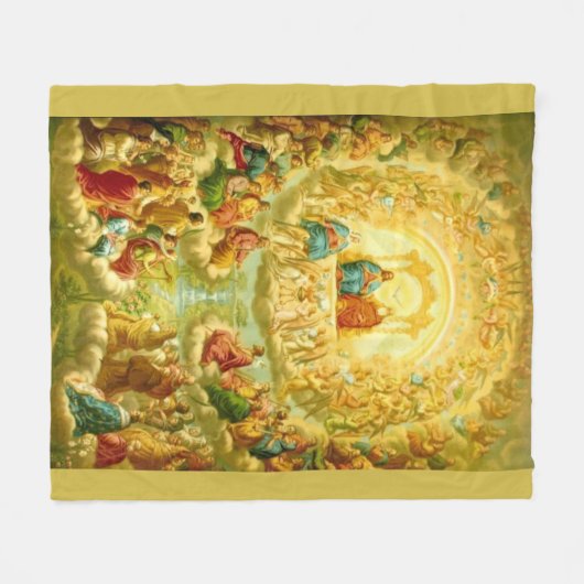 天国の三位一体のすべての聖者の聖餐 フリースブランケット (正面(横))