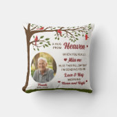 天国の写真パーソナライズされた枕の抱擁 クッション (正面)