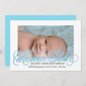 天国の出産発表 |少年 案内状 (正面/裏面)