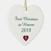 天国の初めてのクリスマス セラミックオーナメント (右)