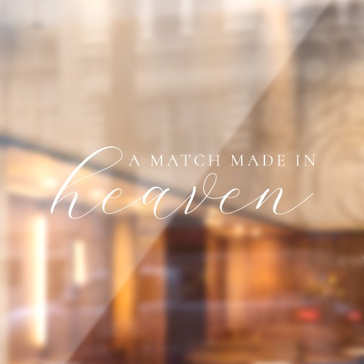 天国の台本で作エレガントられた結婚試合 ウィンドウサイン (シート2)