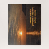 天国の垣間見た夕日 – 11 x 14インチ ジグソーパズル (縦)