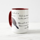 天国の夫/妻/姉妹/兄弟へのメモリ マグカップ (正面左)